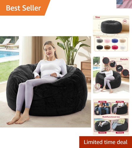 Giant bean bag chair with - bean,