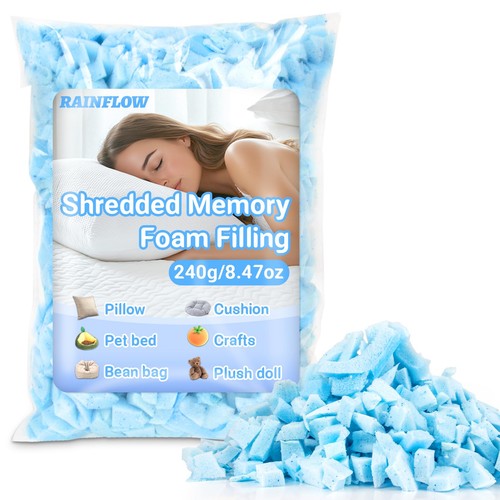 Rainflow shredded memory foam - memory,