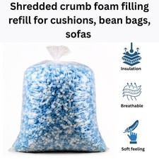 Shredded crumb foam filling