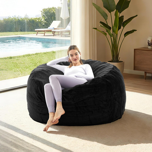 Giant bean bag chair with - bean,